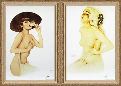 Alberto Vargas "Martini Time" and Ziegfeld Girl 1928