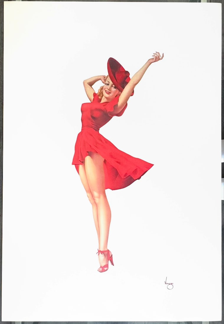 Alberto Vargas "Lady in Red" San Francisco Art Exchange 66/100 (1 of 3)