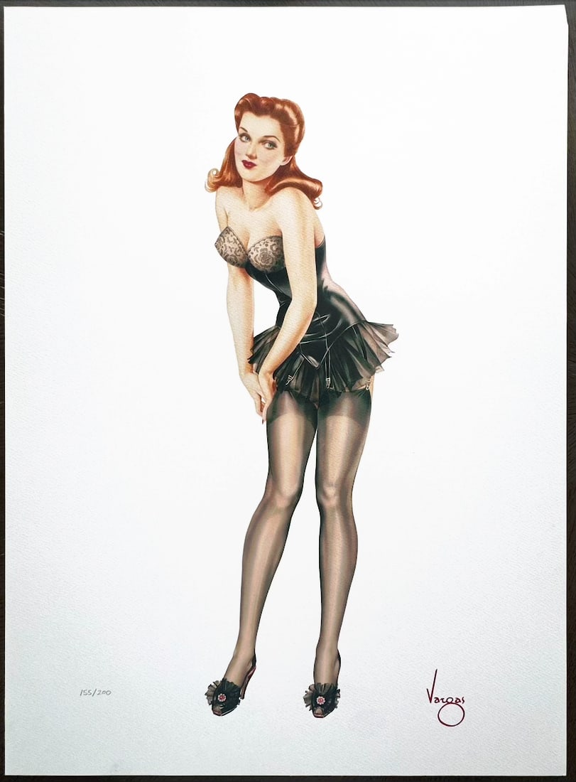 Alberto Vargas "Black Satin" San Francisco Art Exchange 155/200 (1 of 4)
