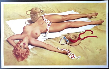 Alberto Vargas "A Playboy Portfolio" Artists proof Playboy Very Rare and is from the Vargas Estate