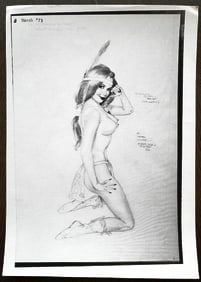 Alberto Vargas 1973 Sexy Playboy April 1973