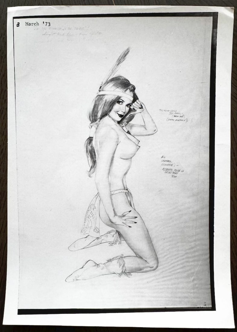 Alberto Vargas 1973 Sexy Playboy April 1973 (1 of 4)