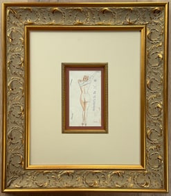 Original Alberto Vargas Painting Exhibit #76 for Esquire Lawsuit