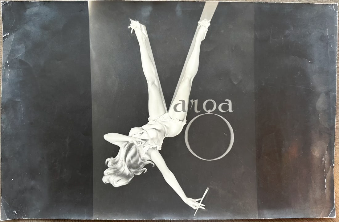 Alberto Vargas Duotone Artists Proof LARGE and Rare: This is a very rare Duotone piece from Vargas's personal collection and measures 13.75" x 21.25" and would look great framed! The original painting for this sold for $101,000