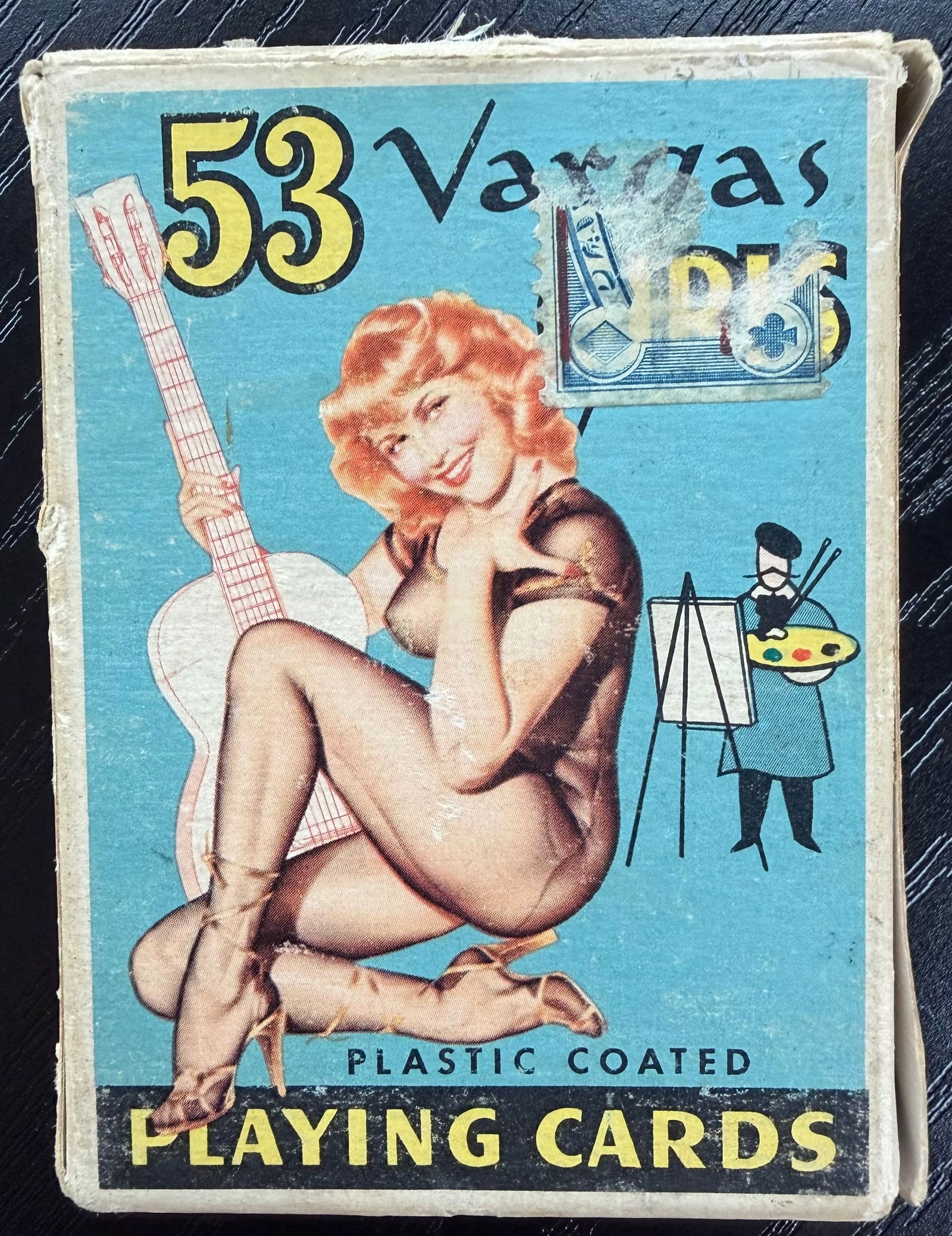 Vintage 53 Vargas Girls Pin-Up Playing Cards Complete Deck w/ Box 1950s (1 of 9)