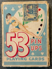 Vargas Vanities Pinups 53 Playing Cards, Poker Size, earliest set - Original Box