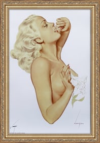 Alberto Vargas "Girl with a Flower"
