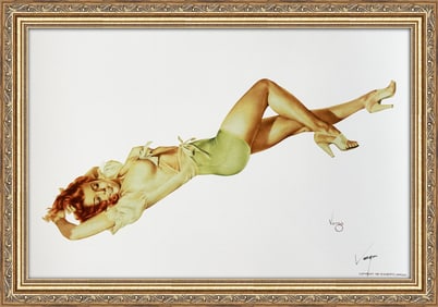 Alberto Vargas Signed Esquire-Era Pin-Up 1943