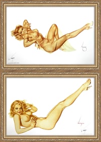 Alberto Vargas, Varga Girl 1940's-50's and  Legacy Nude 1947