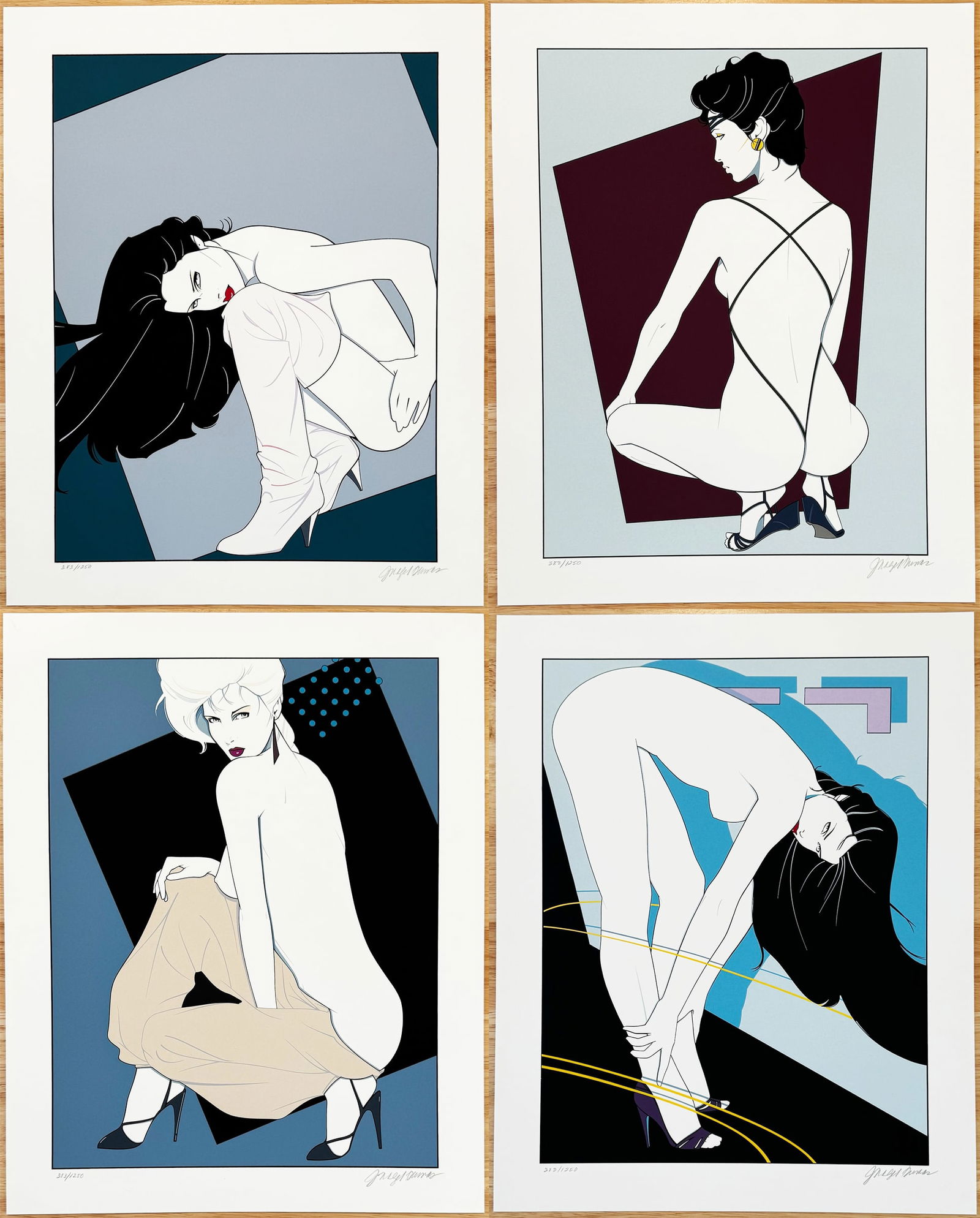 Patrick Nagel With Certificates of Authenticity "The Playboy Porfolio I Serigraph Series" 383/1250 (1 of 20)