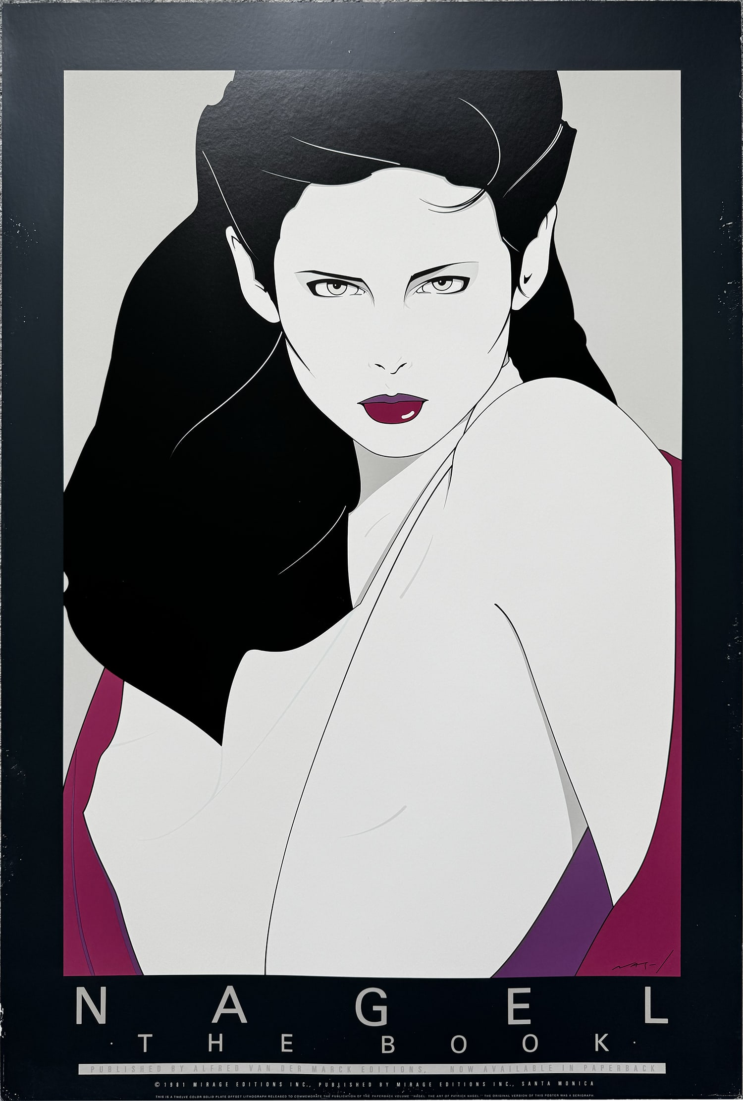 Patrick Nagel Mirage Edition "The Book" 1981 SANTA MONICA POSTER (1 of 4)