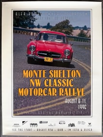 8th Annual Monte Shelton NW Classic Motorcar Rallye Poster