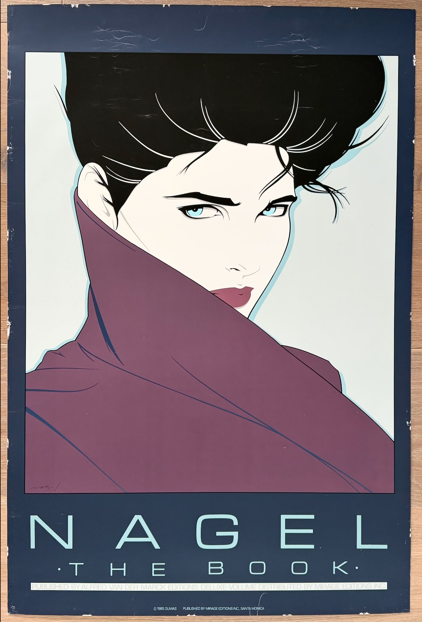 1980'S Original Gorgeous Patrick Nagel "The Book" Art Poster. (1 of 3)