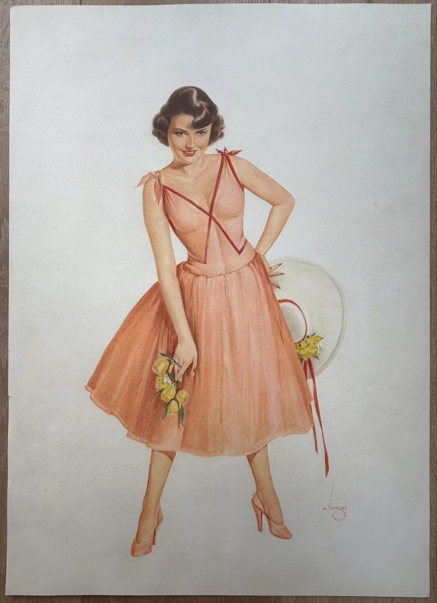 Extremely Rare Lithograph One of One Vargas Estate Lithograph (1 of 2)