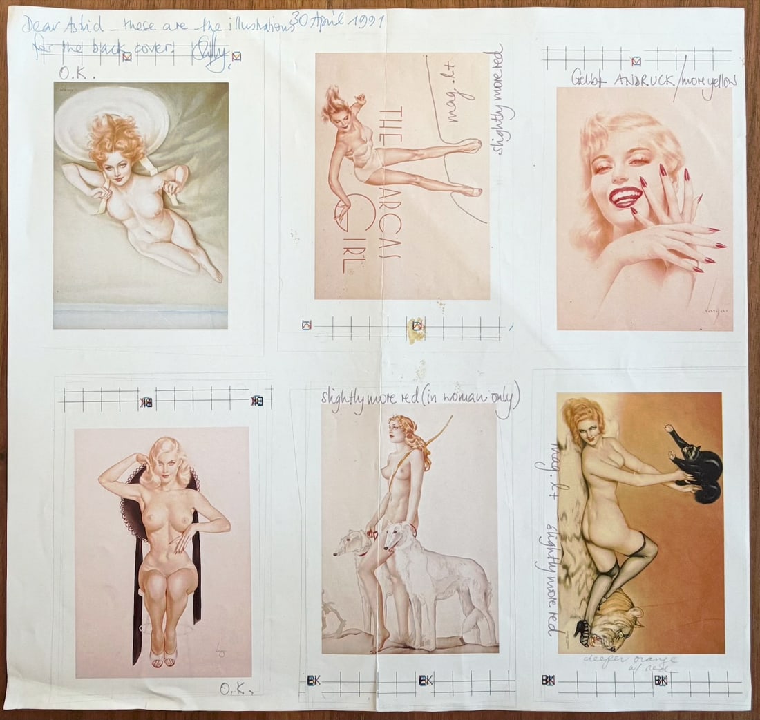 Alberto Vargas Artist Taschen Book Artist Proofs 1991: This is an artist's proof from Taschen's 1991 Alberto Vargas Posterbook, a vintage collection showcasing the iconic pin-up illustrations of Alberto Vargas.