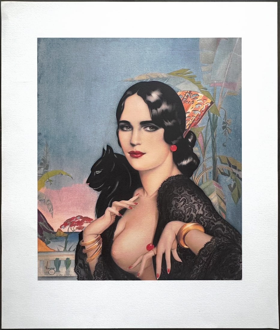 Alberto Vargas "Spanish Lace" Rare Estate Piece 1928 - 30/30 Estate: The original painting was created circa 1928–1932 in New York City, during what biographers describe as a "joyful time" in Vargas's life. By then, he had established himself as a rising illustrator