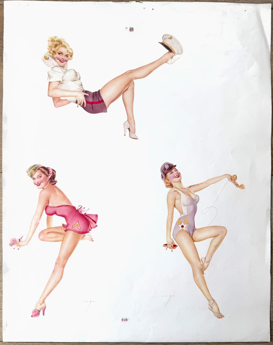 Alberto Vargas ZEITmagazin 1985 Artist Proof Image: This image is the cover of the German magazine ZEITmagazin, issue number 9, dated February 22, 1985. The cover features a pin-up illustration of Marilyn Monroe, originally created by artist Alberto Va