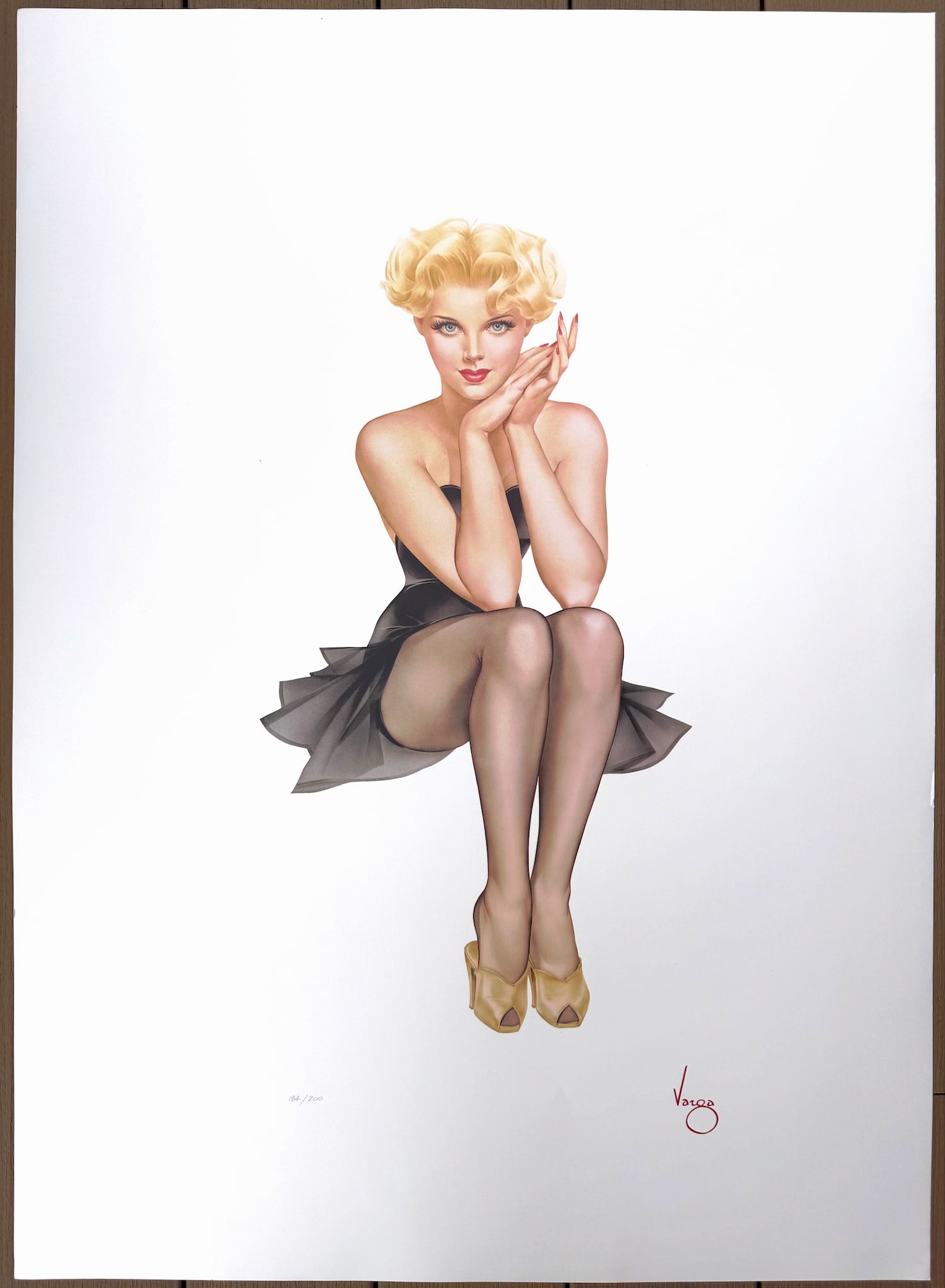 Alberto Vargas "Cover Girl" 1988 San Francisco Art Exchange 184/200: The original painting was created circa 1928–1932 in New York City, during what biographers describe as a "joyful time" in Vargas's life. By then, he had established himself as a rising illustrator 
