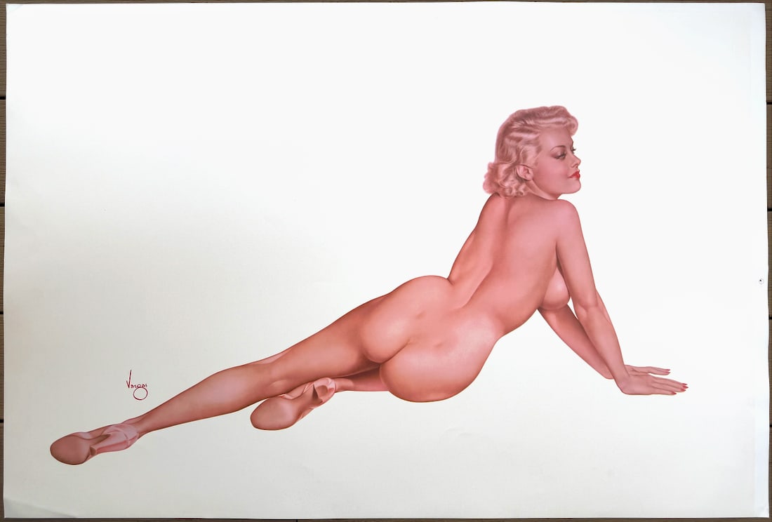 Legacy Nude #06, Big Blonde San Fransisco Art Exchange Art Proof (1 of 4)