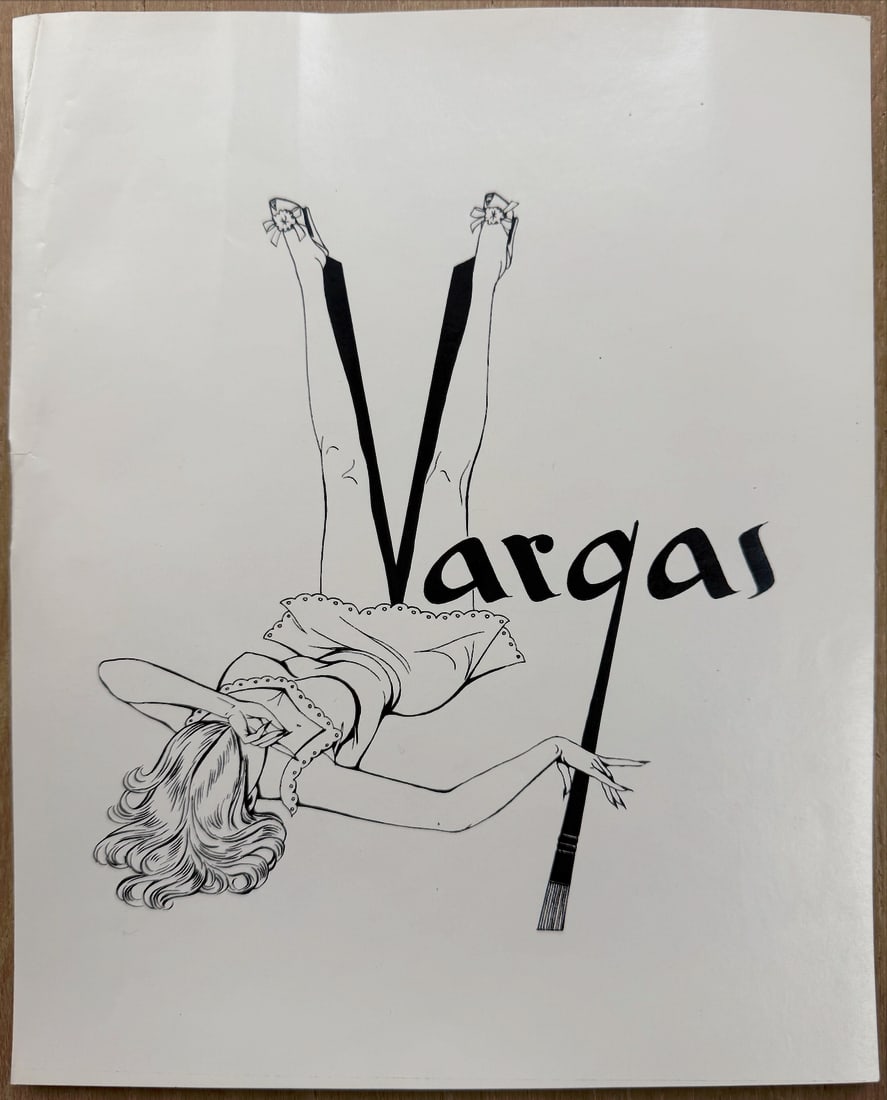 Alberto Vargas Duotone Estate Artist Proof: This is a unique Artist Proof from iconic celebrated Peruvian-American pin-up artist Alberto Vargas (1896-1982). This piece is from the height of his fame when he produced the renowned "Varga Girls" f
