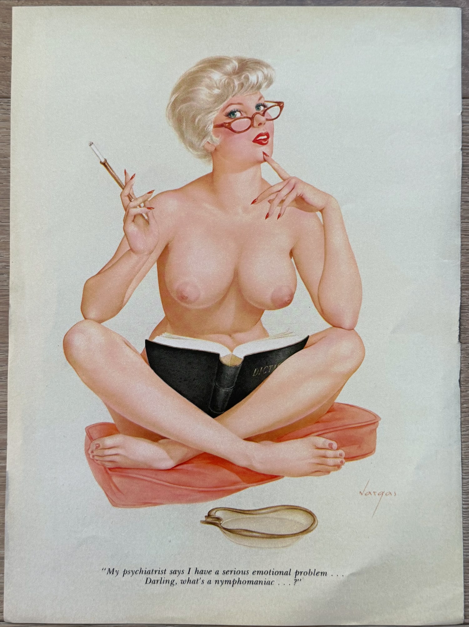Alberto Vargas Playboy Magazine Clipping May 1962: Alberto Vargas used this while he was creating the May 1962 issue of Playboy.