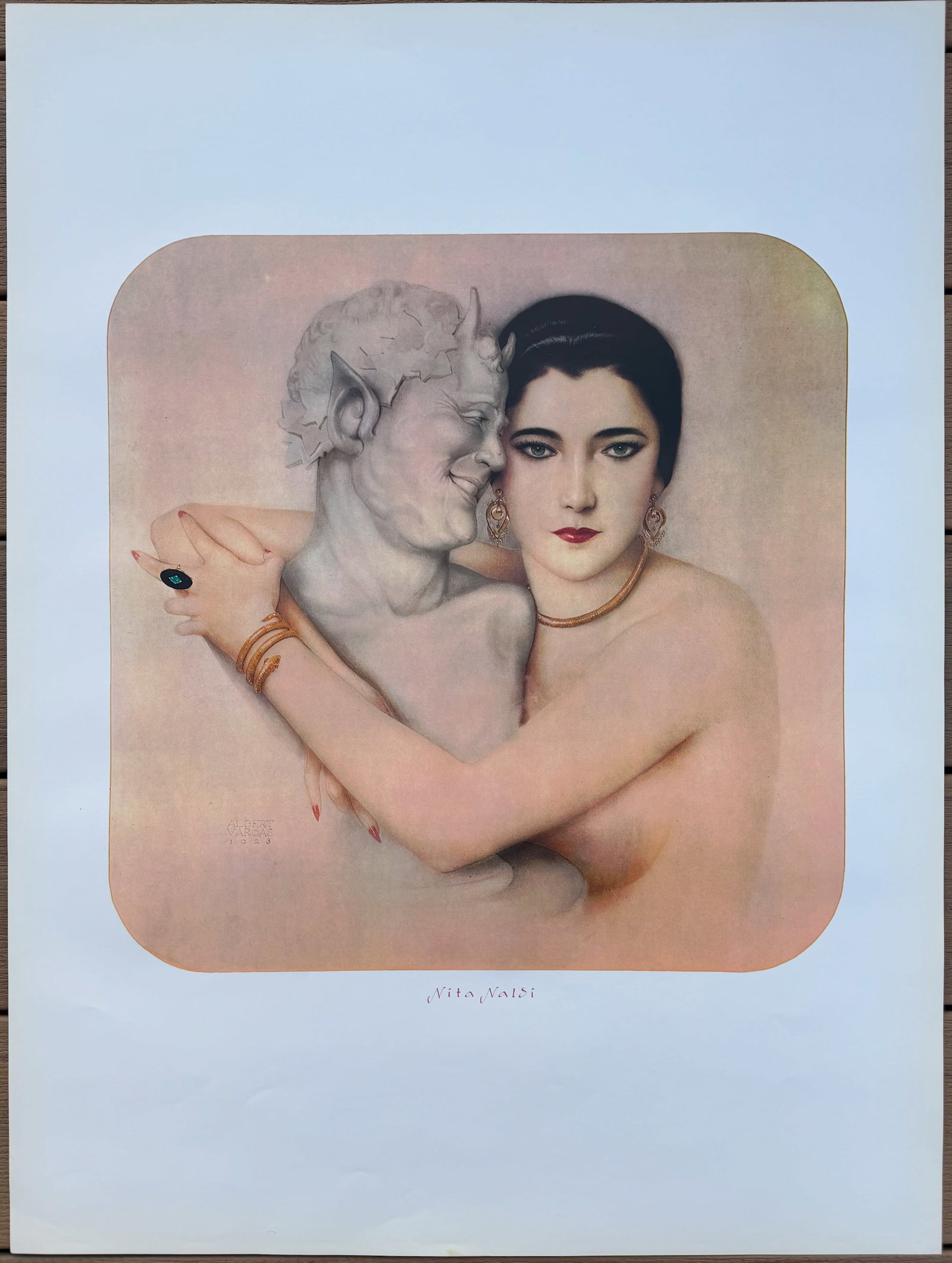 Alberto Vargas Nita Naldi Poster: These were posters in his collection and are fairly rare.