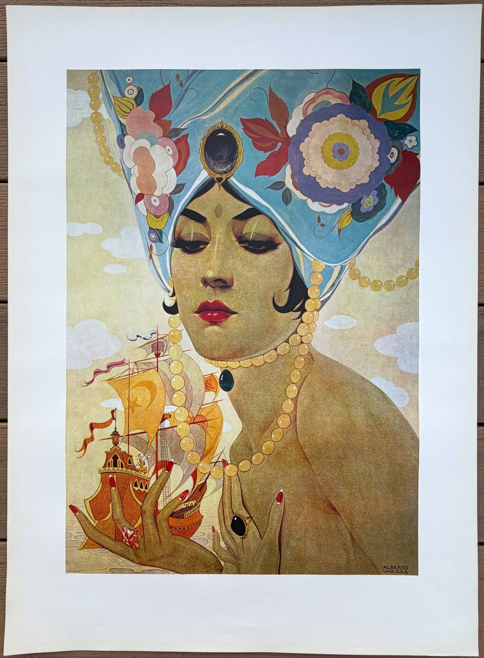 Alberto Vargas SCHEHERAZADE Poster: These were posters in his collection and are fairly rare.
