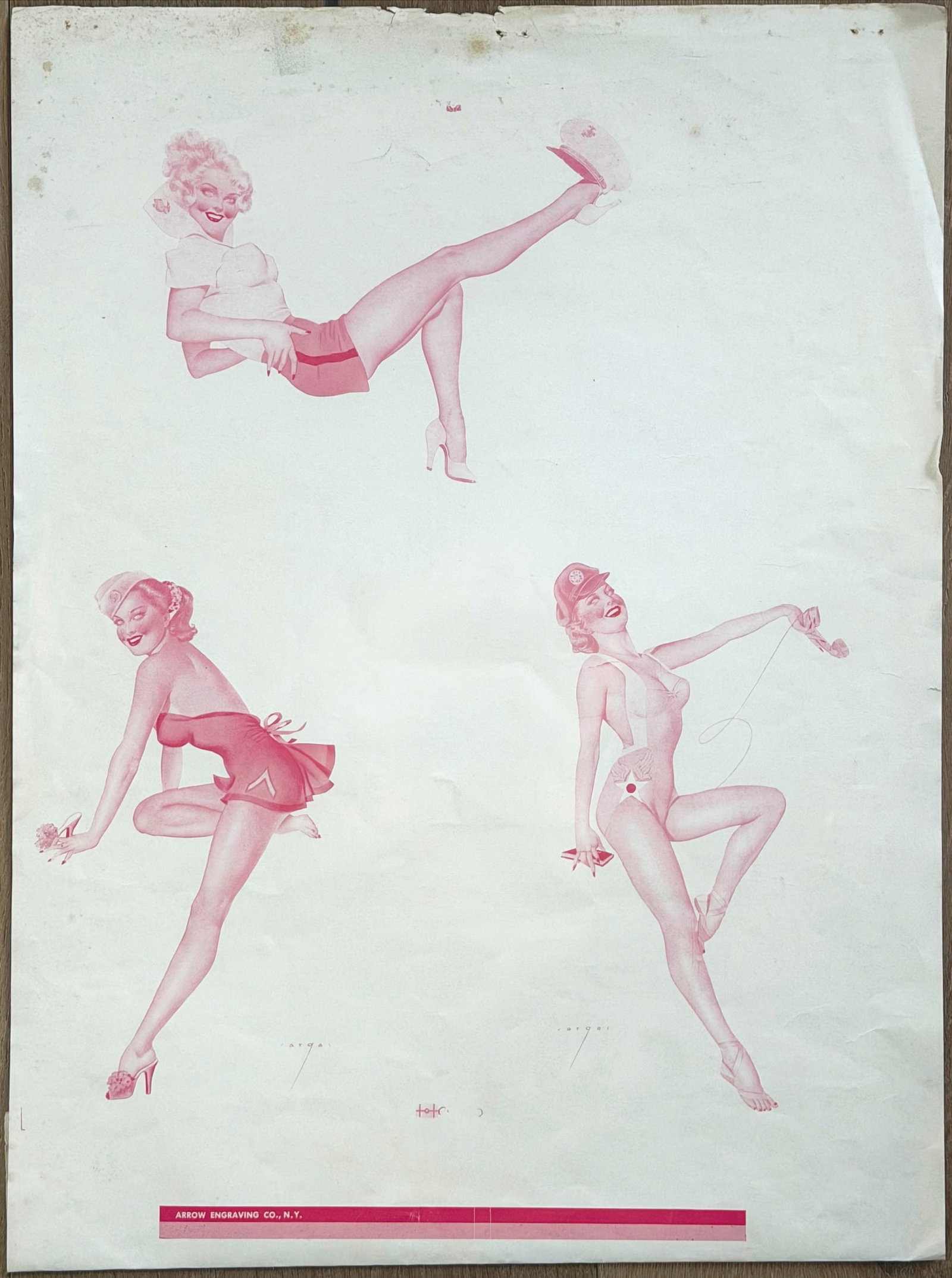 Alberto Vargas Esquire Artisti Proofs For Taschen: This is an artist's proof from the Alberto Vargas Taschen's Posterbook 1991, a vintage collection showcasing the iconic pin-up illustrations of Alberto Vargas.