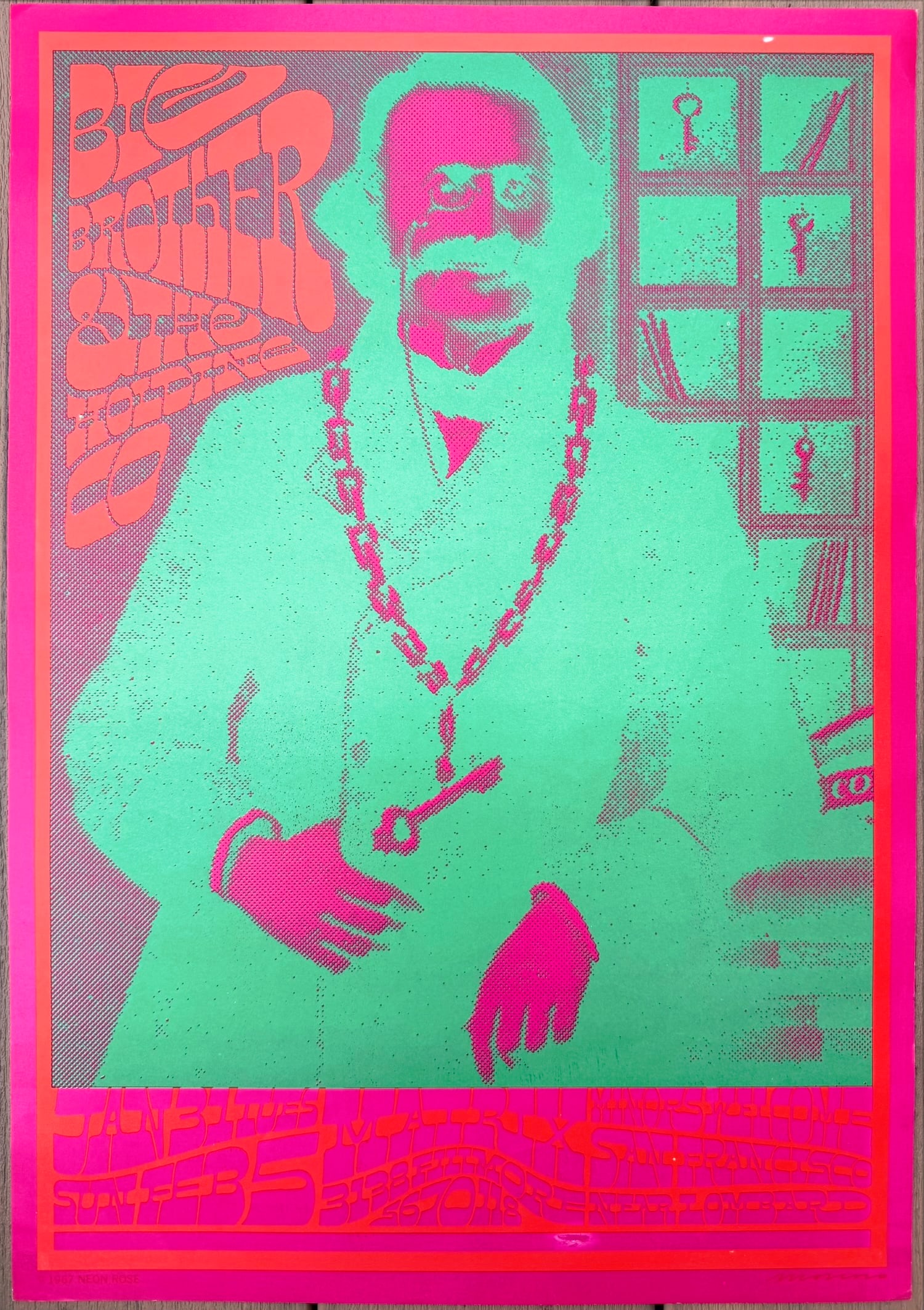 Victor Moscoso Neon Rose #3 – Big Brother & the Holding Company at The Matrix (1967) (1 of 7)