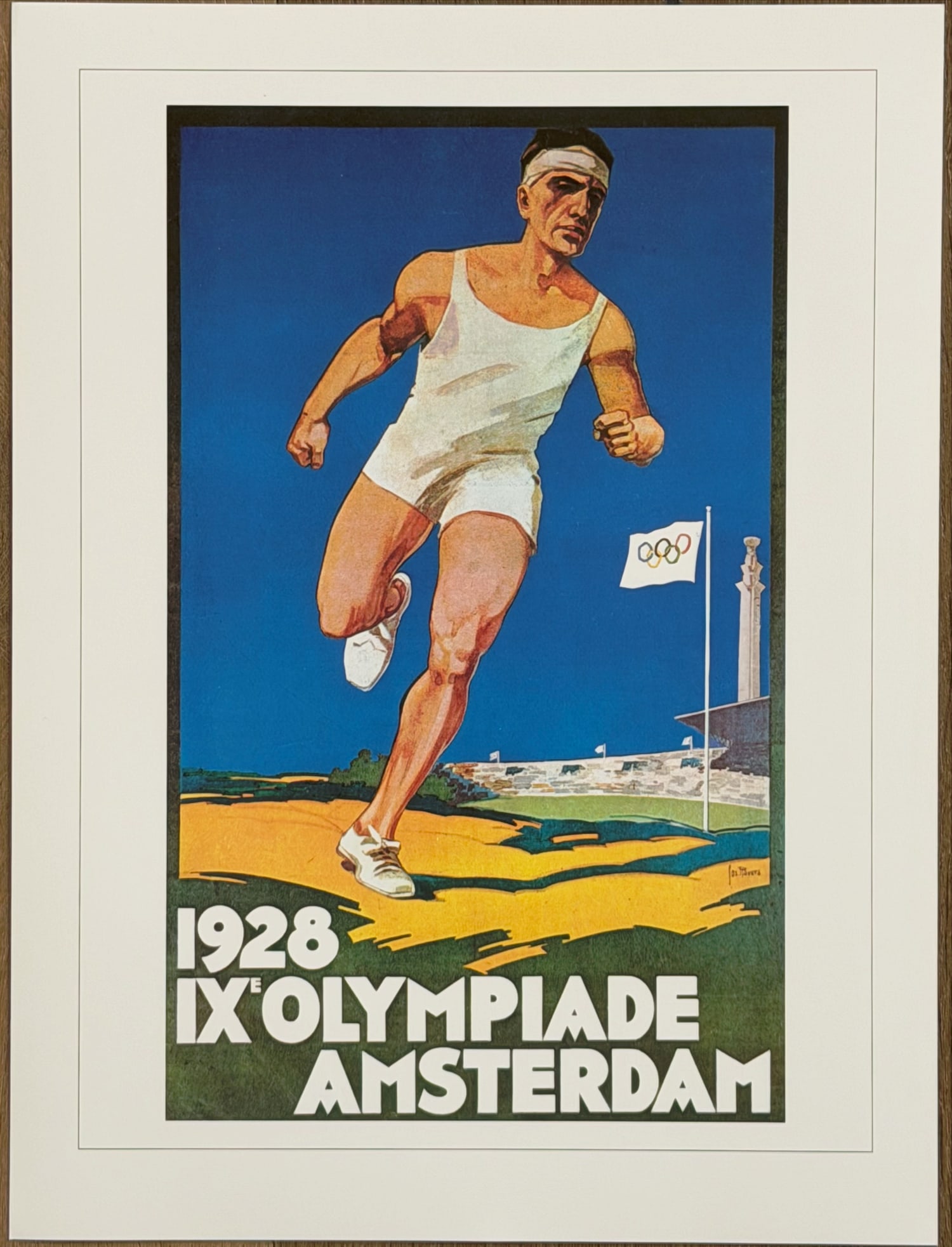 1928 XOLYMPIADE AMSTERDAM Official re-release Olympic Print (1 of 2)