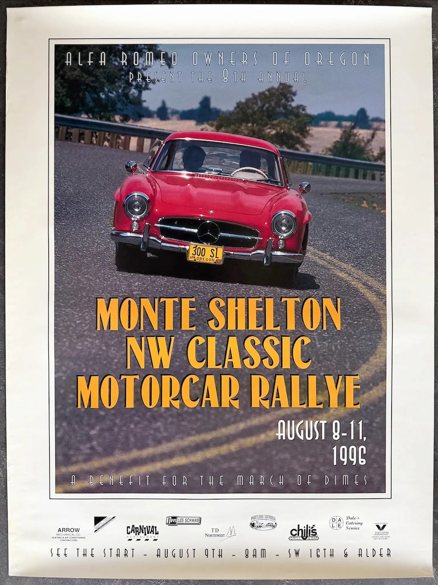 8th Annual Monte Shelton NW Classic Motorcar Rallye Poster (1 of 1)