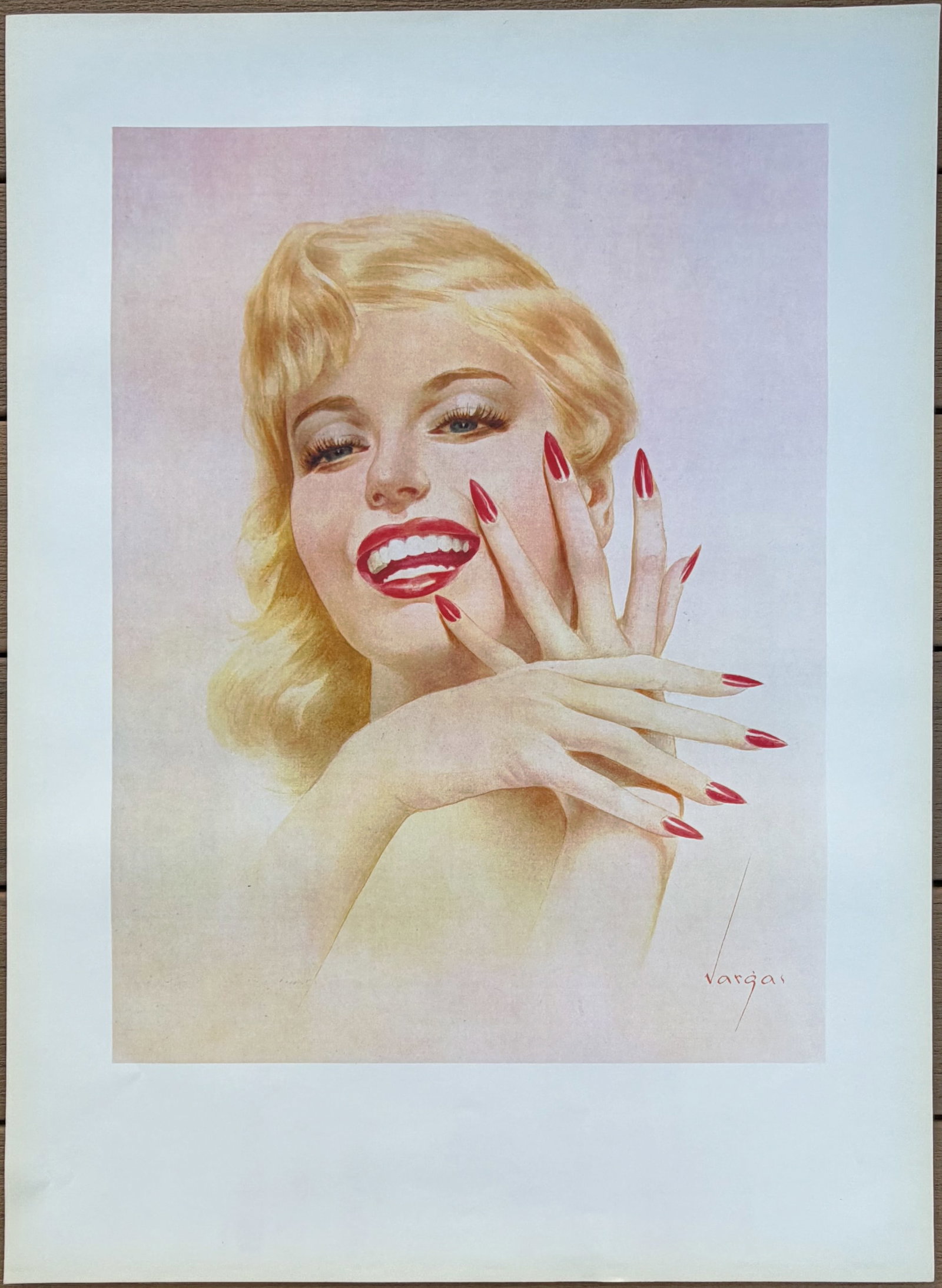 Alberto Vargas Marilyn Monroe Poster: These were posters in his collection and are fairly rare.
