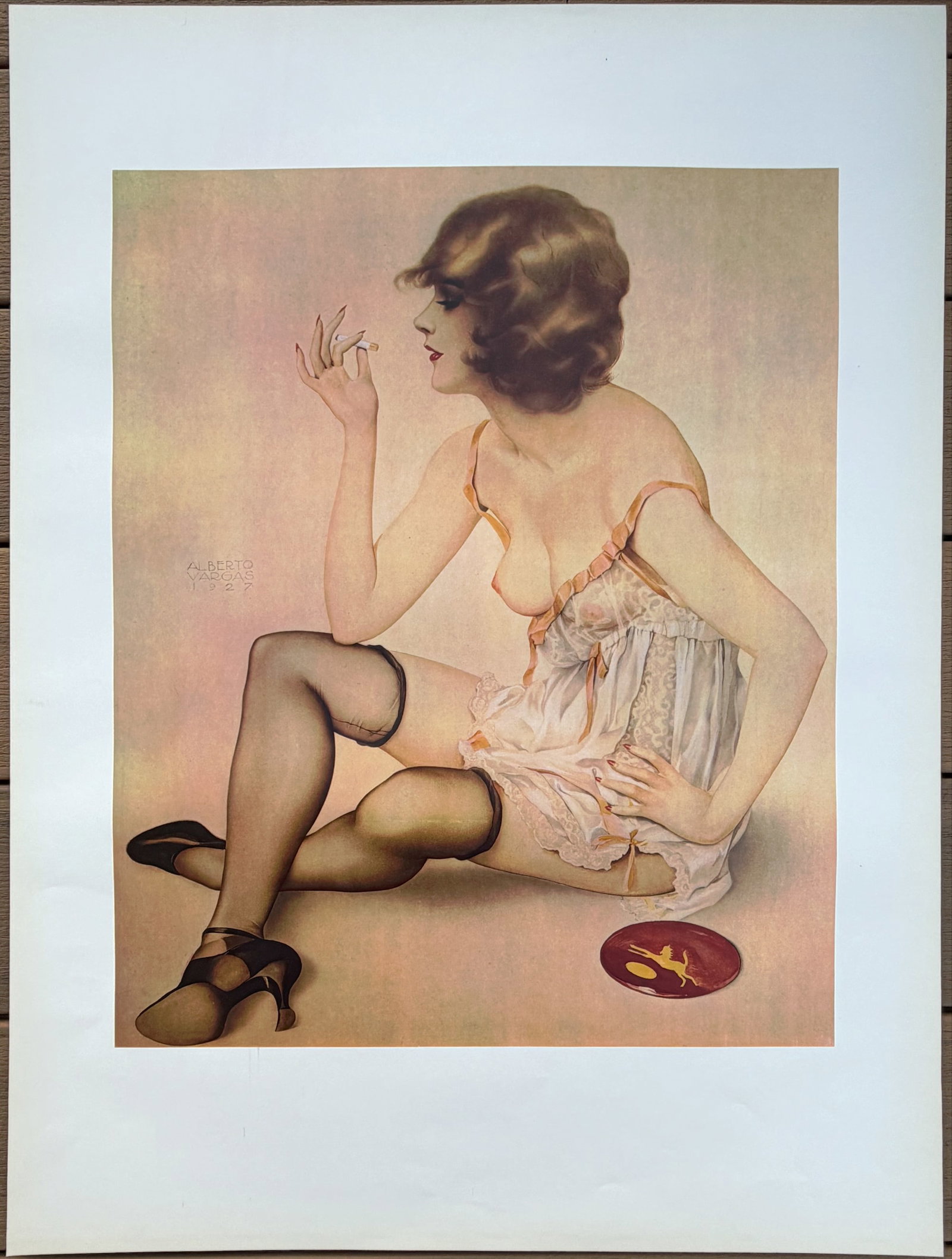 Alberto Vargas Smoke And Dreams Poster: These were posters in his collection and are fairly rare.