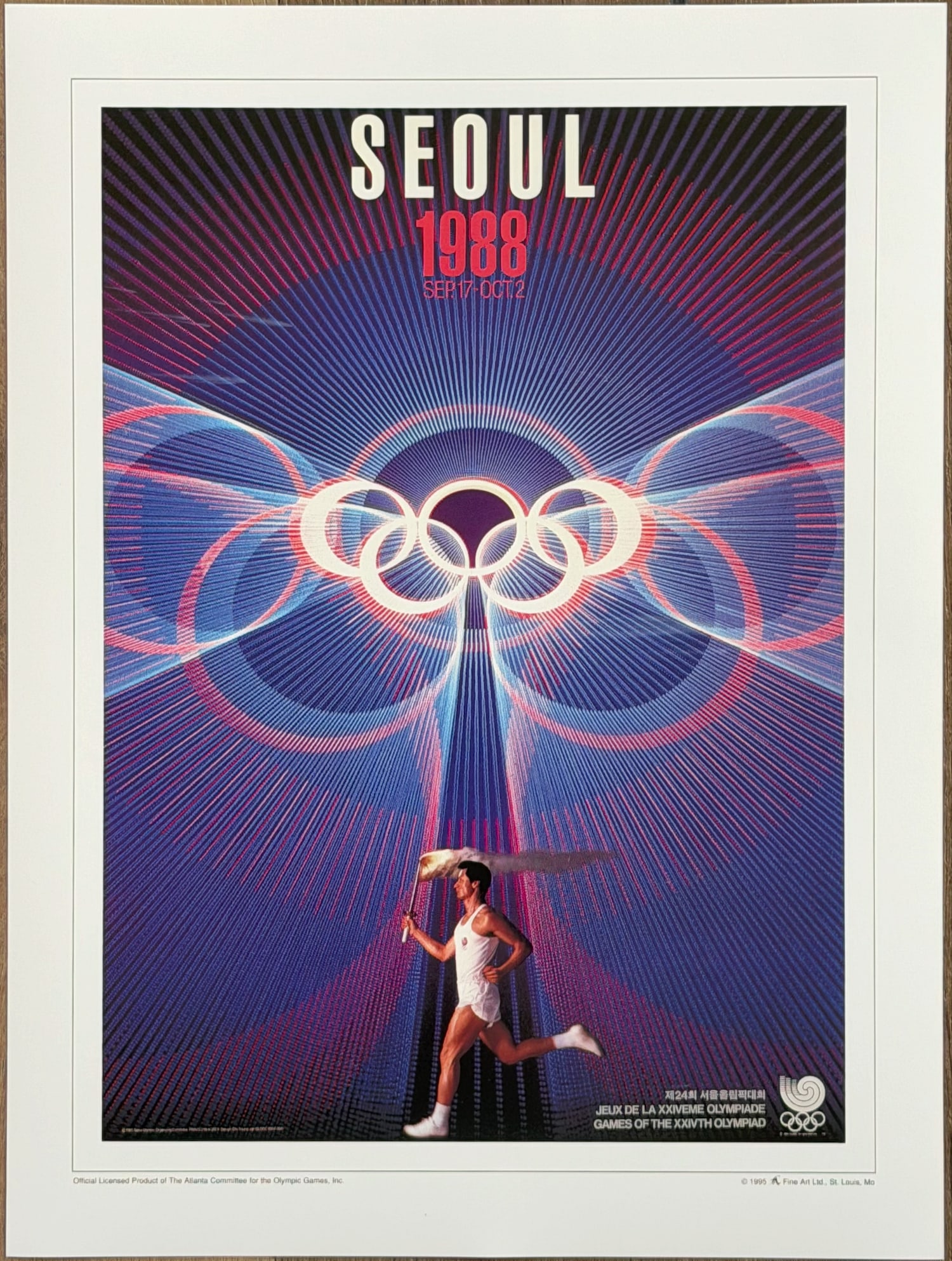 SEOUL 1988 SEP.17 - OCT.2 Olympic Print (1 of 2)