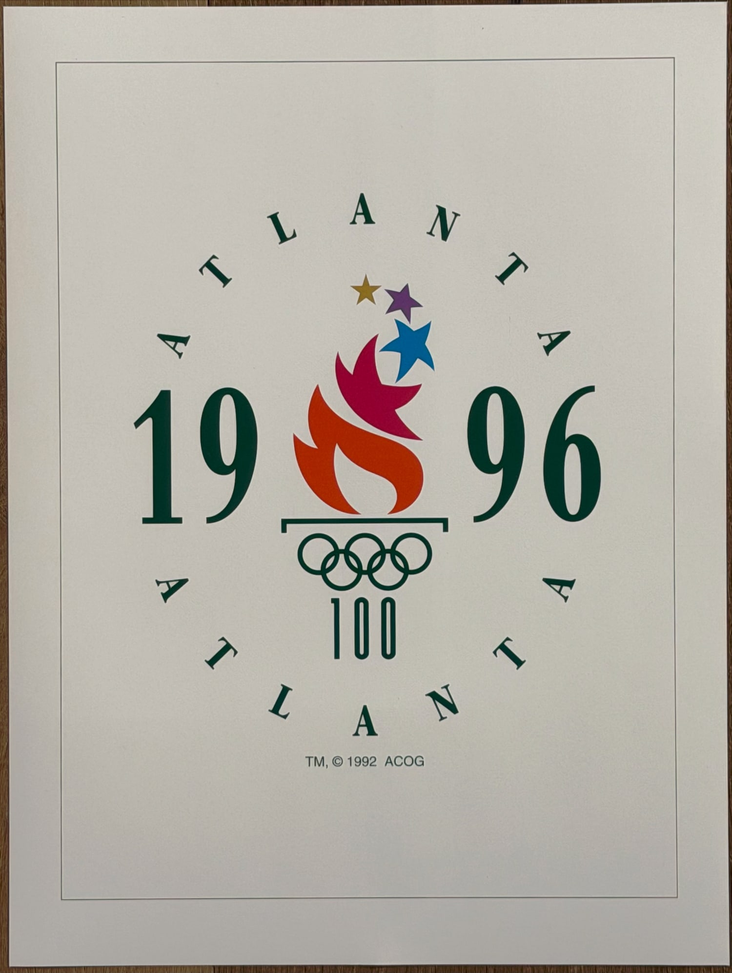 Atlanta 1996 Olympic Print (1 of 2)