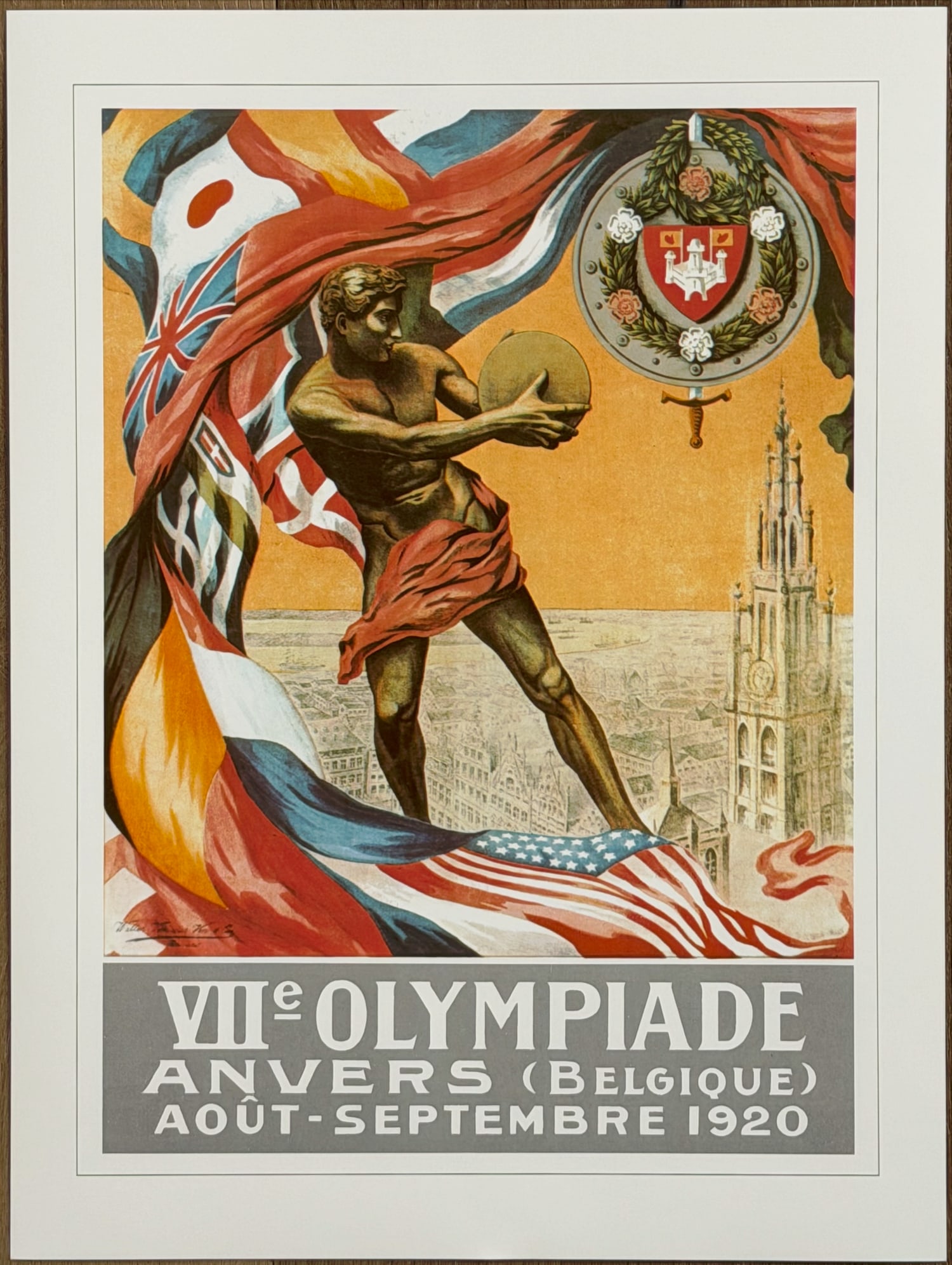 VI-OLYMPIADE ANVERS (BELGIQUE) AOUT - SEPTEMBRE 1920 Olympic Print (1 of 2)
