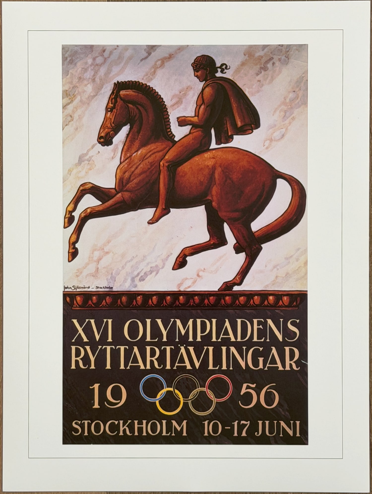 Stockholm 16th Equestrian Olympic Games Official re-release Olympic Print (1 of 2)