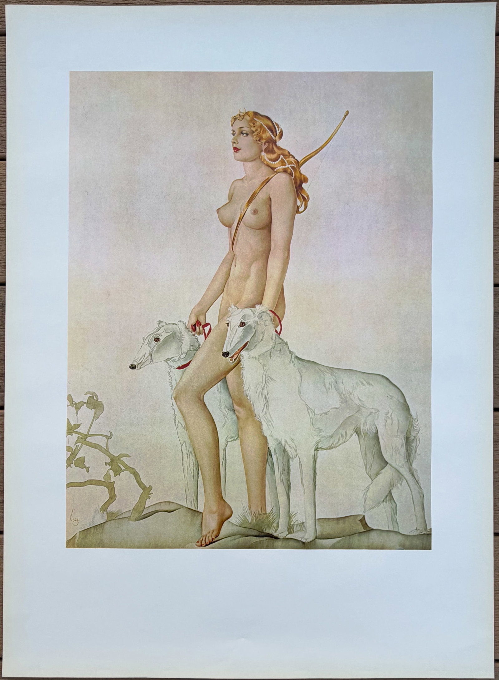 Alberto Vargas Diana The Huntress Poster: These were posters in his collection and are fairly rare.