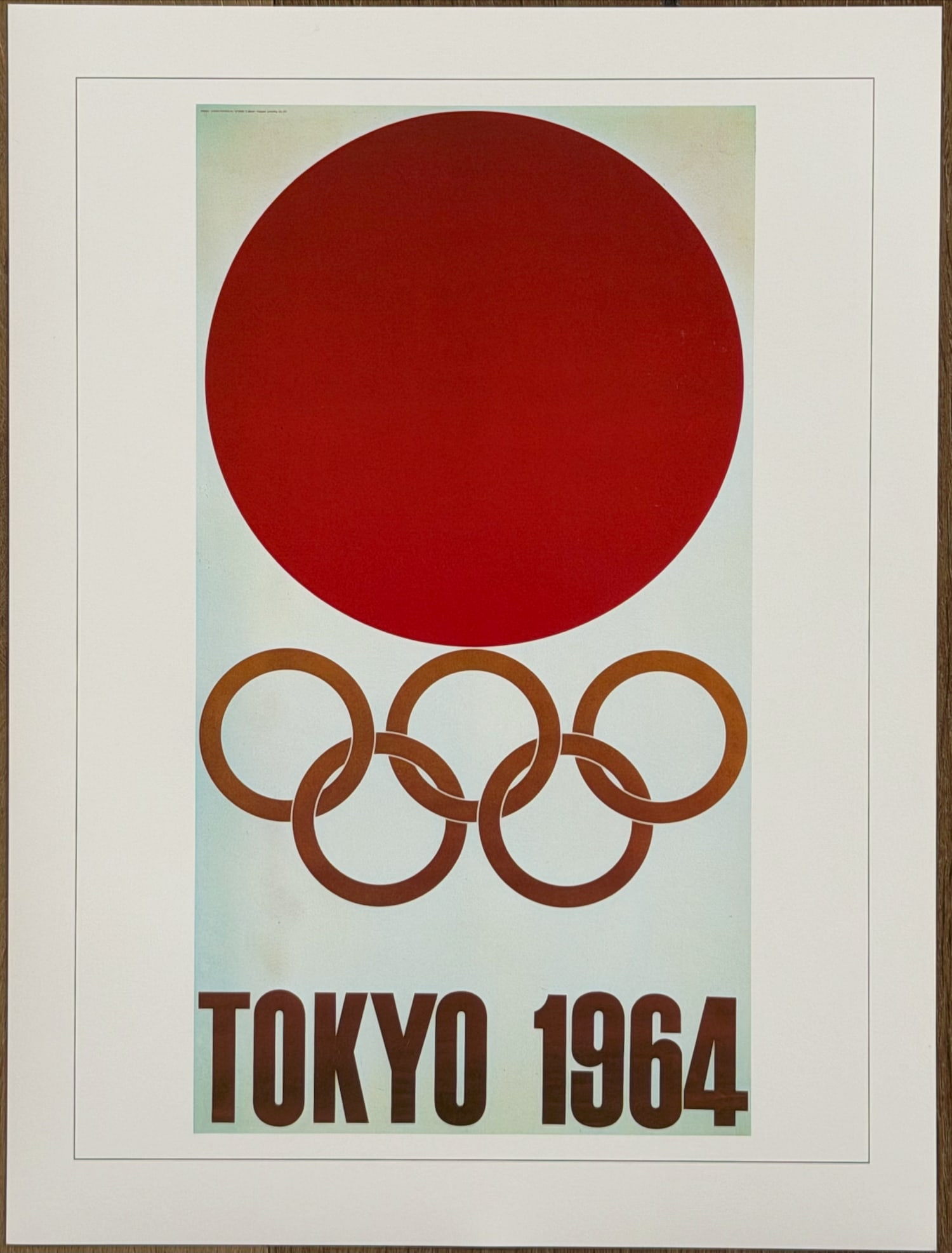 TOKYO 1964 Official re-release Olympic Print: This is the 1996 Official re-realse of the 1964 Olympic print.