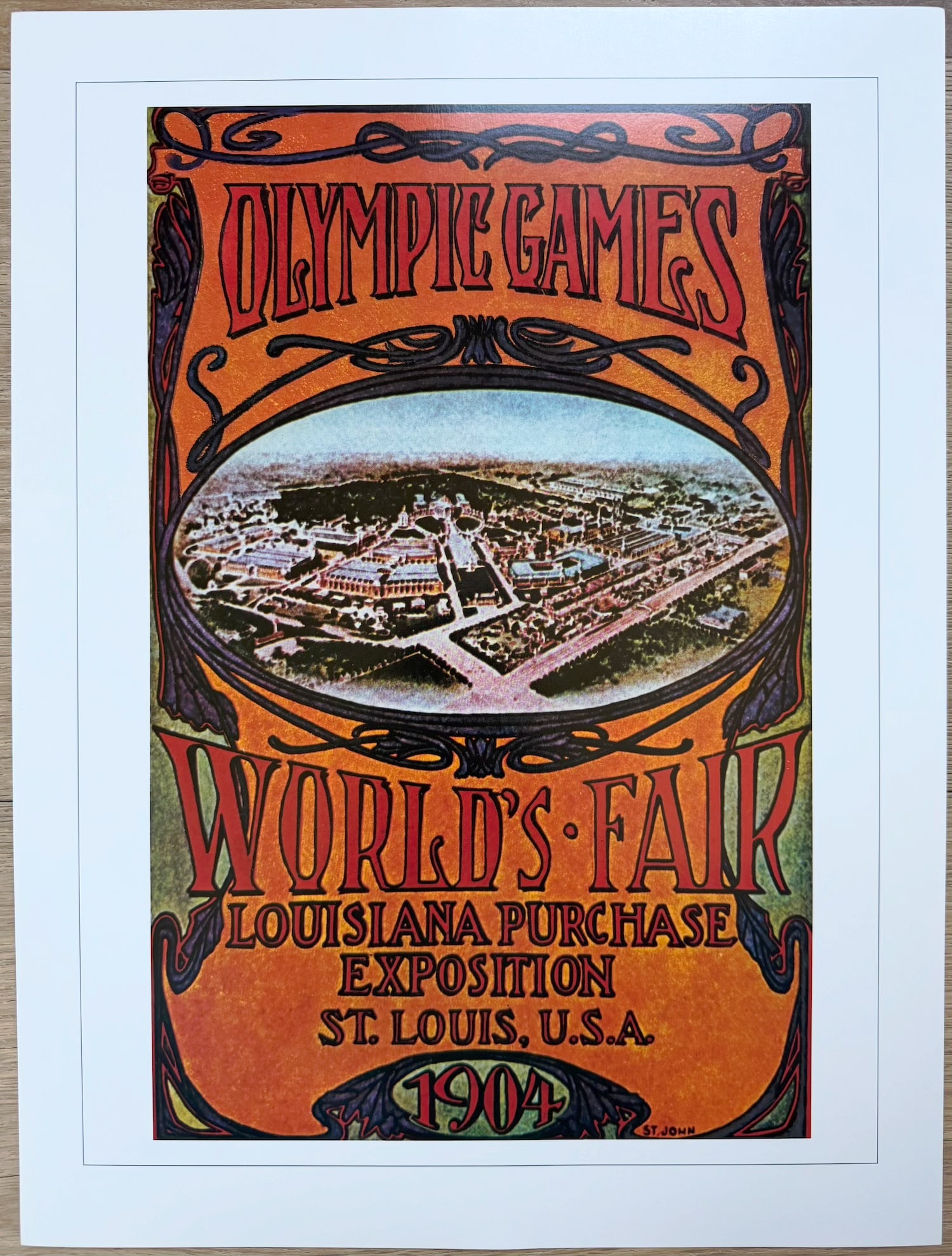 1904 St. Louis Olympic Games / World’s Fair Poster Print (1 of 2)