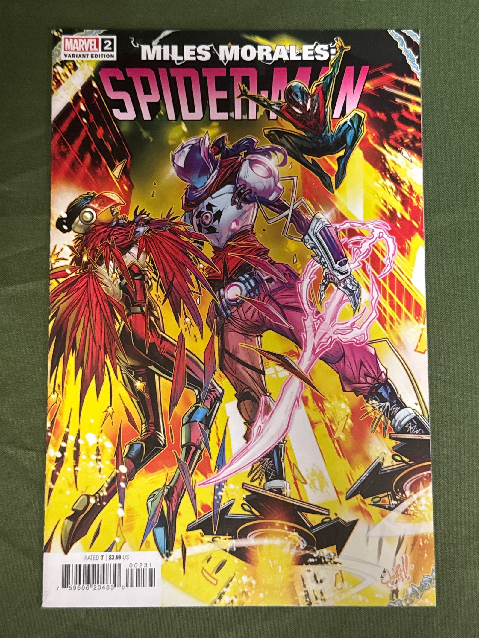 Miles Morales: Spider-Man #2 (2023) 1:25 Ratio: Jonboy Meyers 1:25 Ratio Incetive Variant. 1st appearance of Rabble