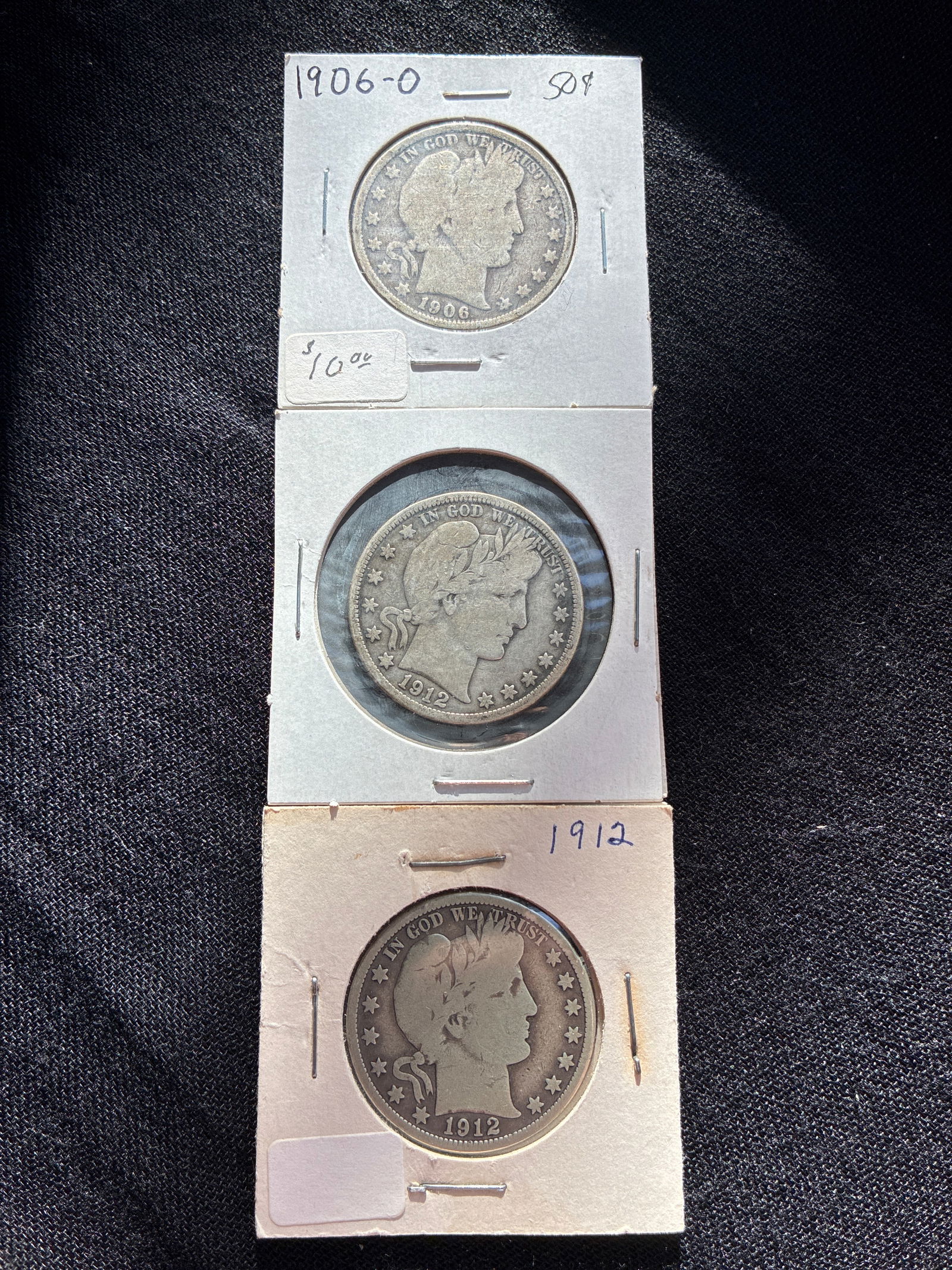 Lot of 3 Barber Half Dollars (1 of 8)