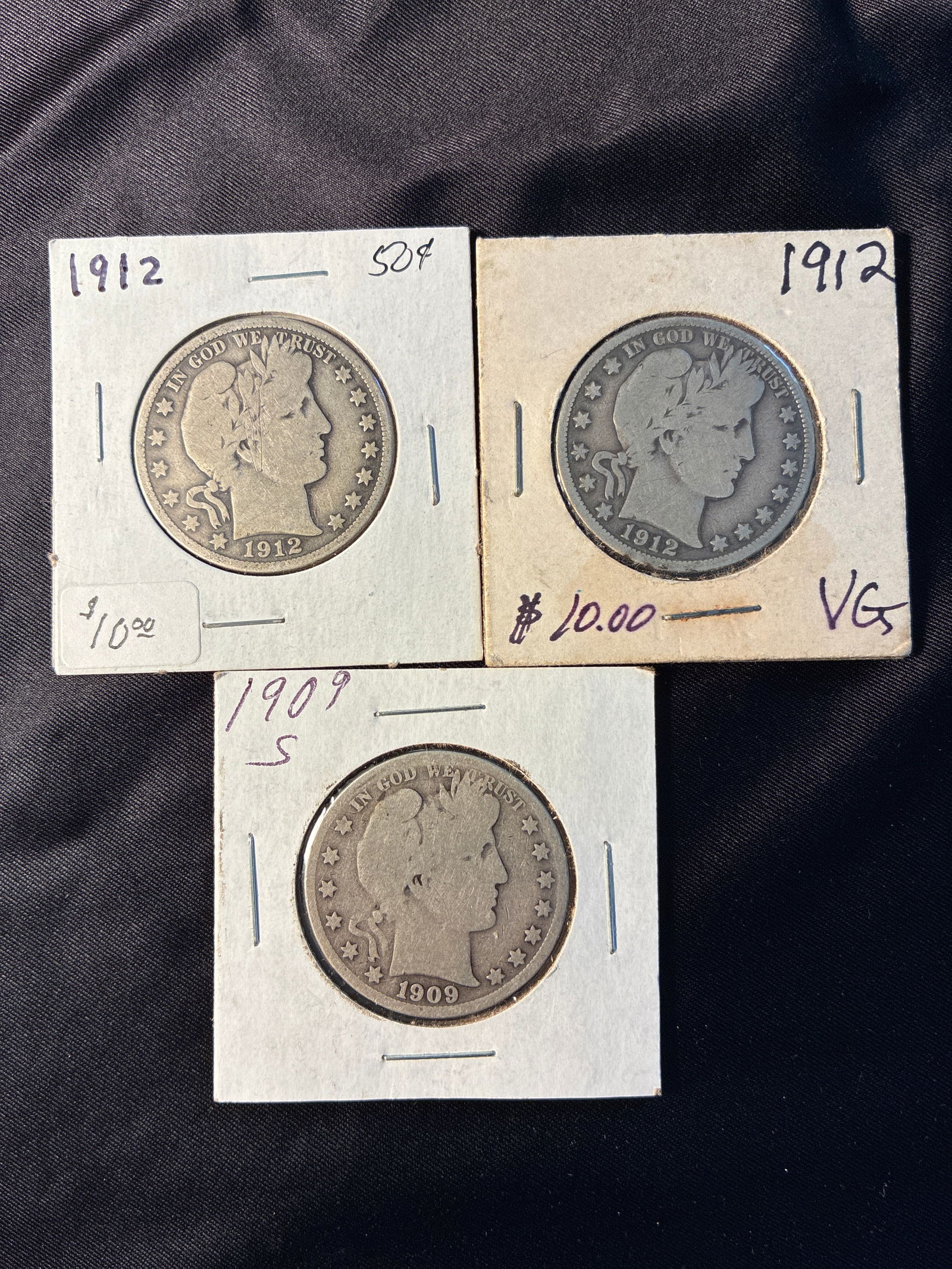 Lot of 3 - Barber Half mixed dates (1 of 5)