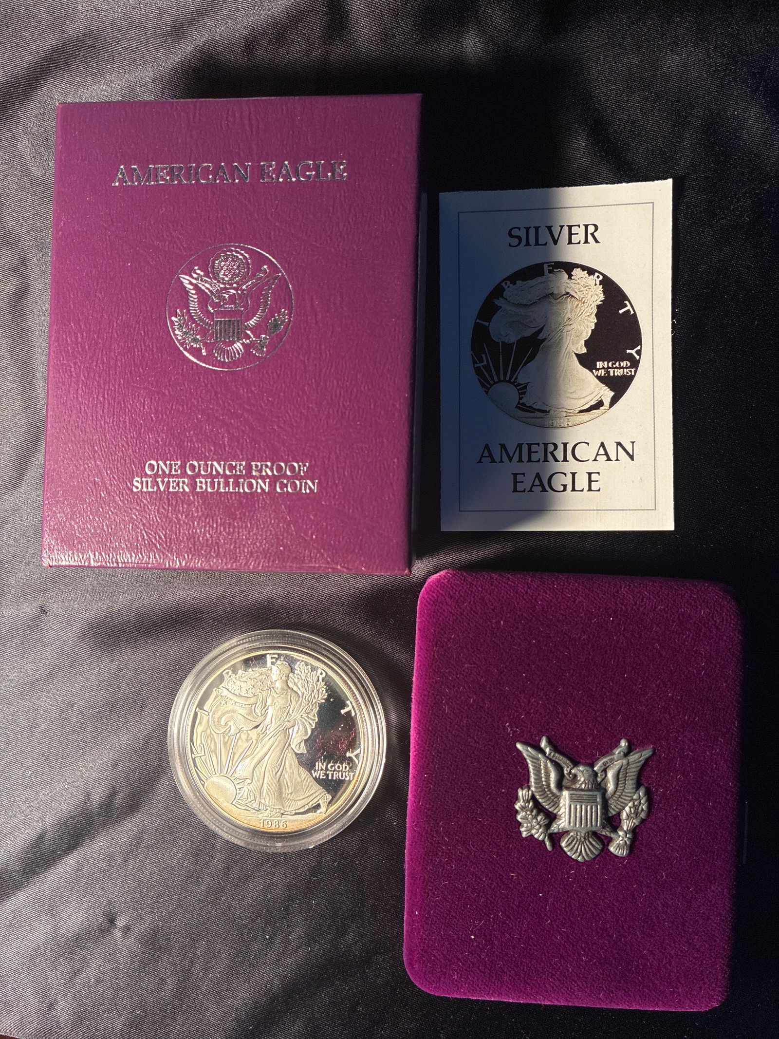 1986 Proof US Silver Eagle (1 of 3)