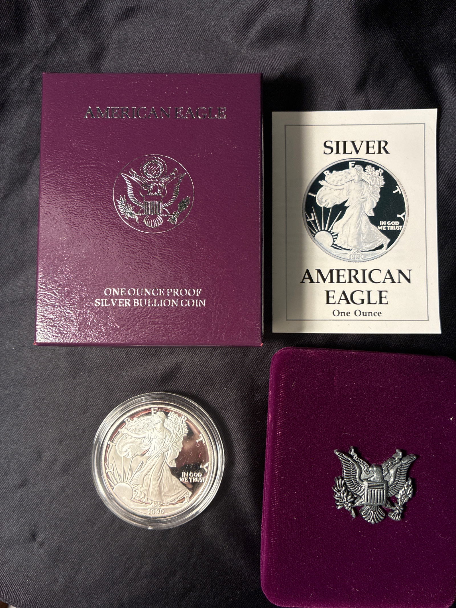 1990 Proof US Silver Eagle (1 of 5)
