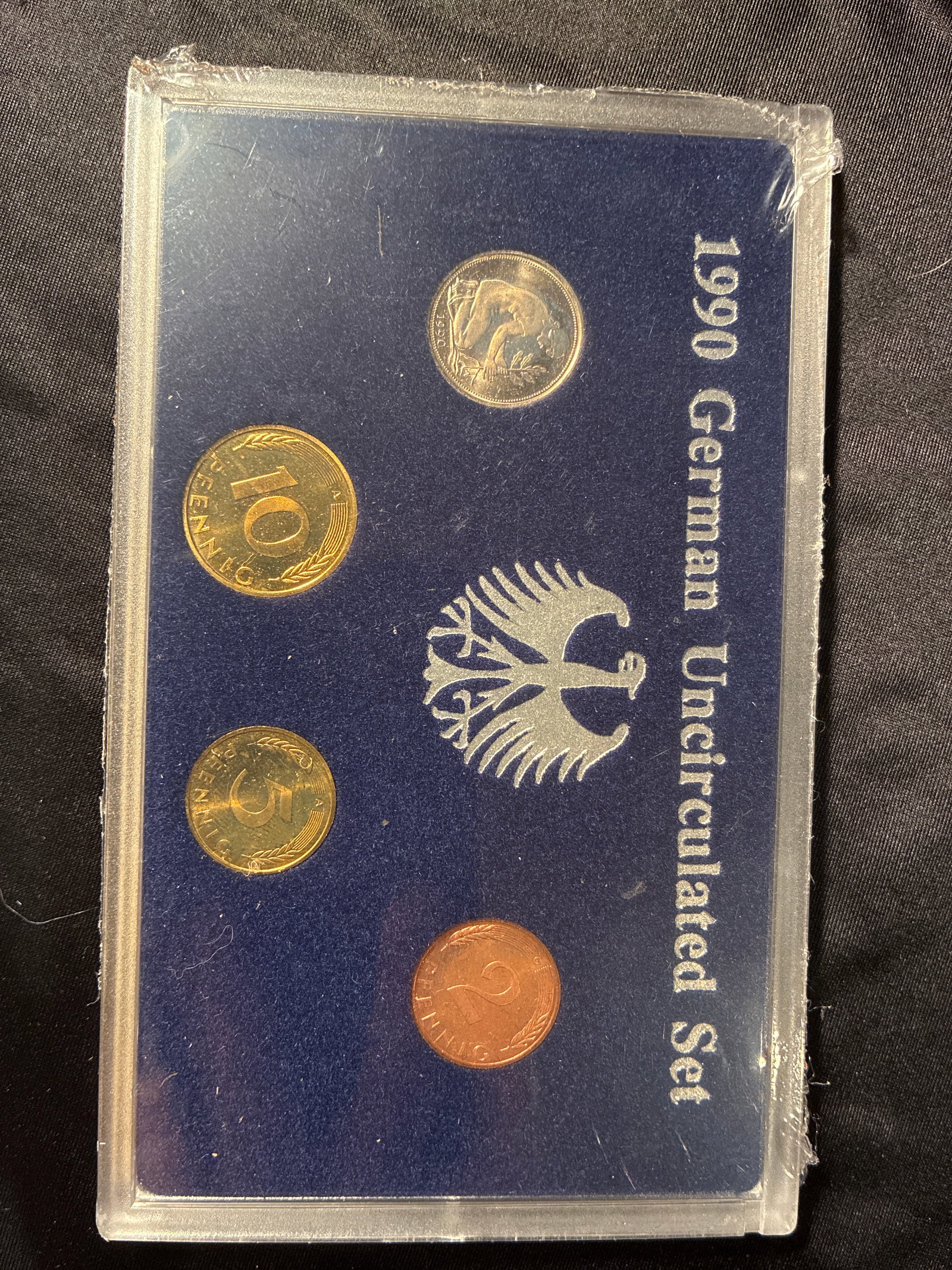 1990 German Uncirculated Set: 1st year after the fall of the Berlin Wall