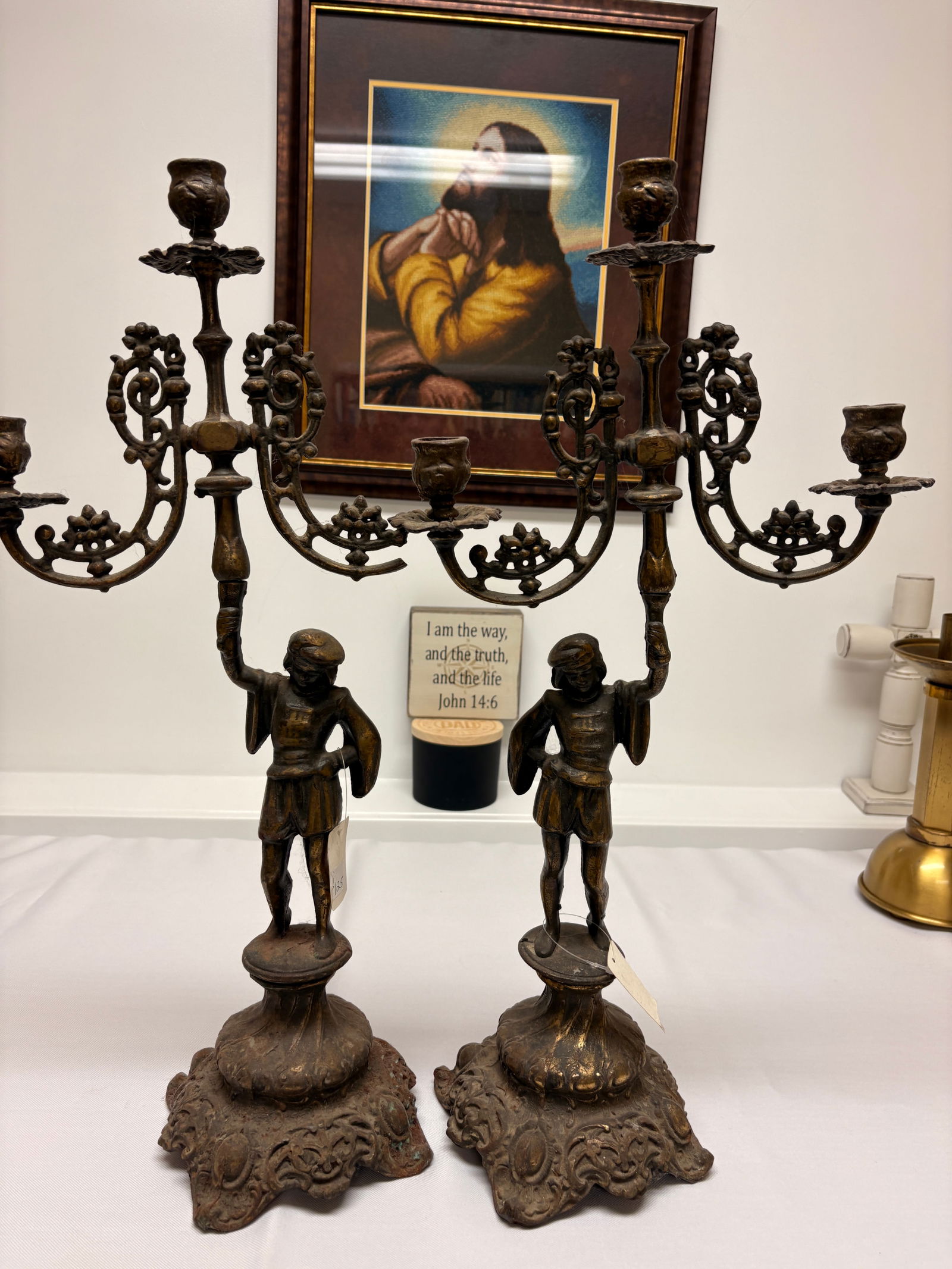 Antique Figural Candelabra (pair) (1 of 4)