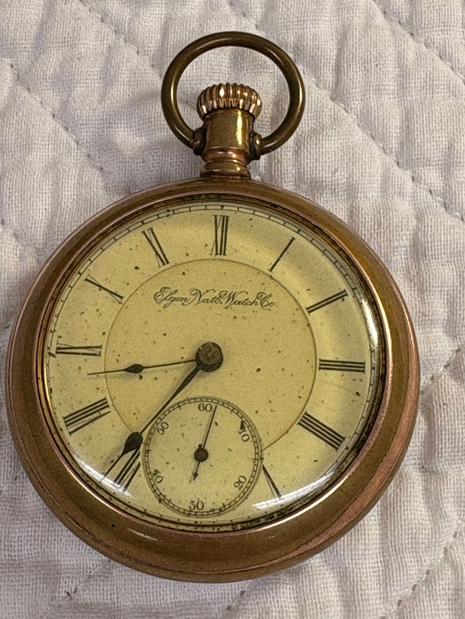 Elgin National Watch Co. 17J Pocket Watch with Engraved Case (1 of 4)