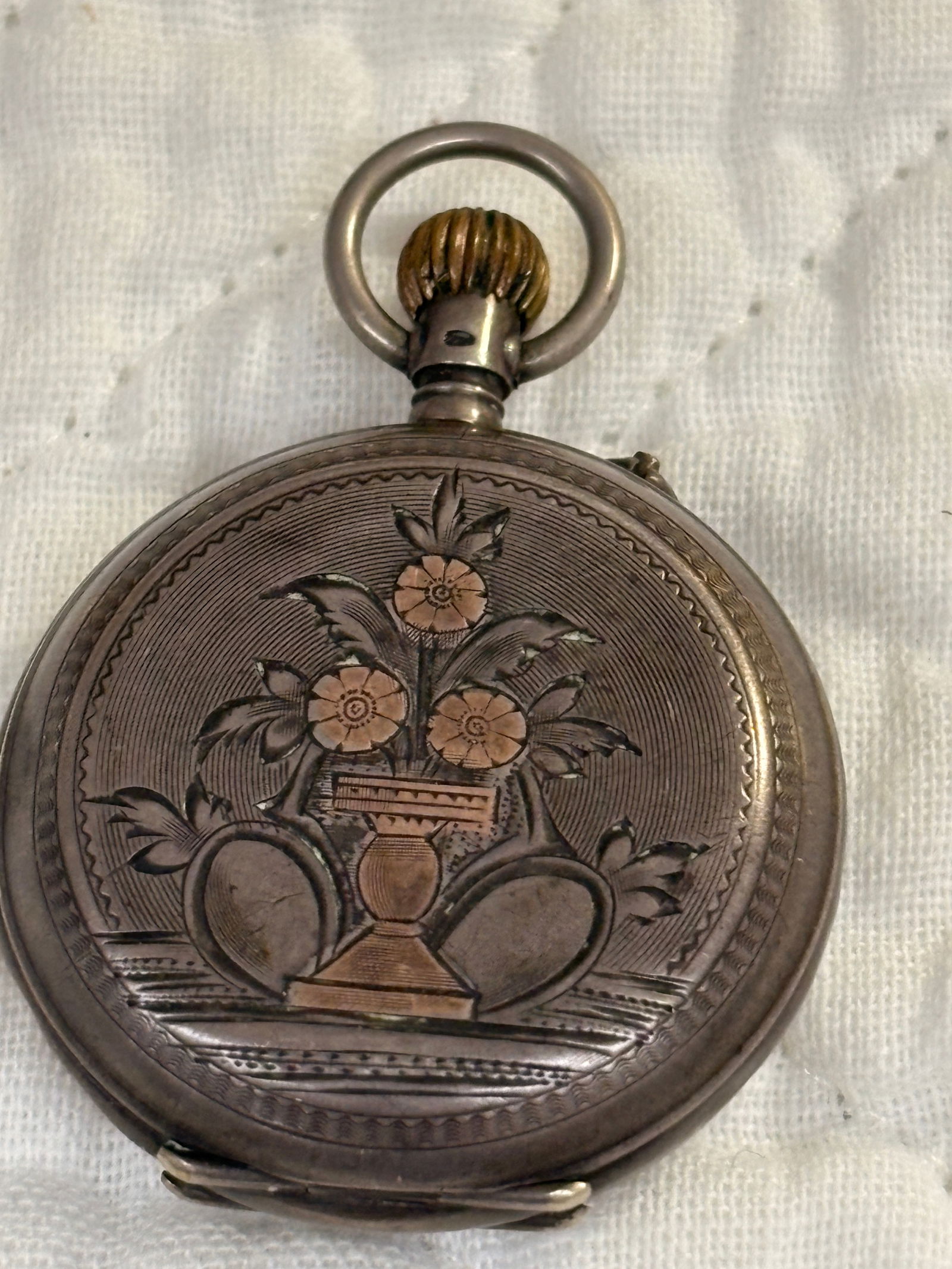 Swiss Pocket Watch with .800 Silver Case (1 of 5)