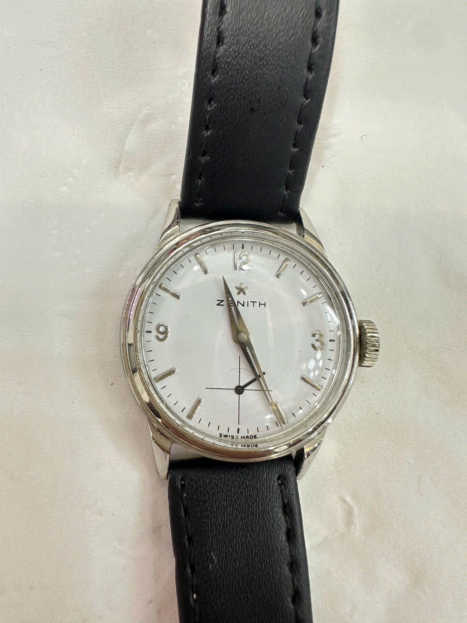 Vintage Zenith Manual Wind Wristwatch, Stainless Steel (1 of 2)